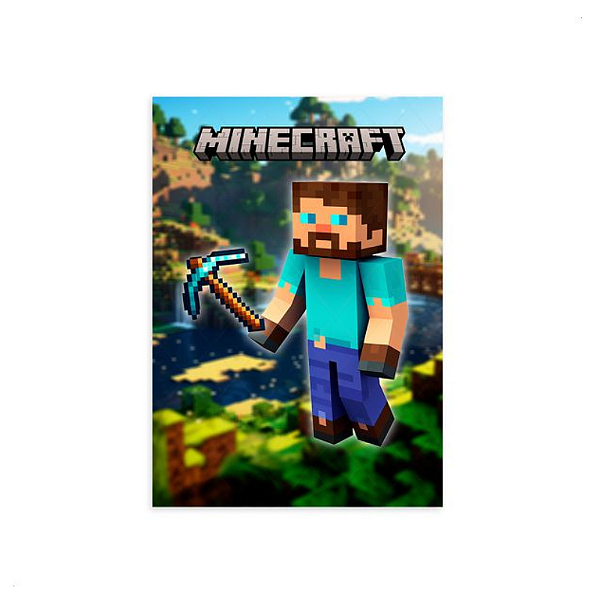 Painel Vertical Decorativo Festa - Minecraft o filme
