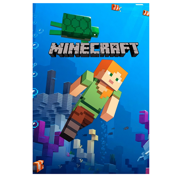 Painel Vertical Decorativo Festa - Minecraft o filme Azul