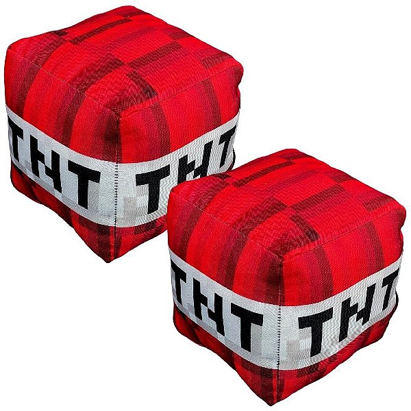 Almofada Cubo Minecraft TNT Bloco