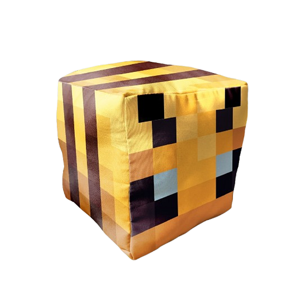 Almofada Cubo Minecraft Abelha Bloco
