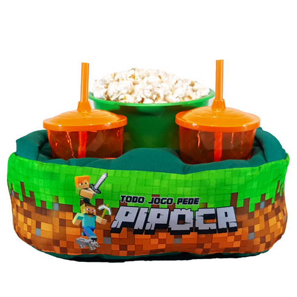Almofada Porta Pipoca - Minecraft o filme