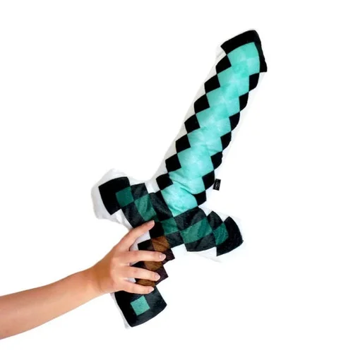 Almofada 3d - Minecraft Formato Espada Pixels Verde