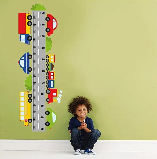 Régua de Crescimento Infantil Carros