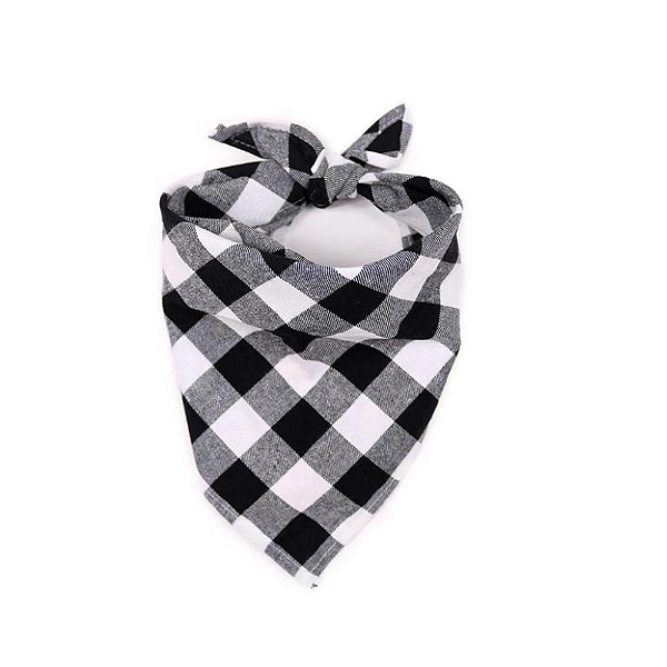 Lenço Junino branco/preto