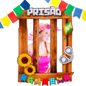 Placa Moldura Junina Prisão