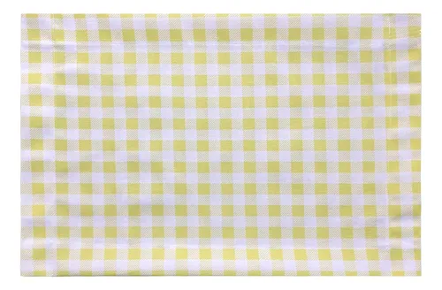 Jogo Americano Mesa Posta Junino - Amarelo Xadrez
