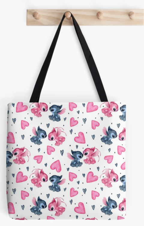 Bolsa Ecobag Ecológica Stitch namorados