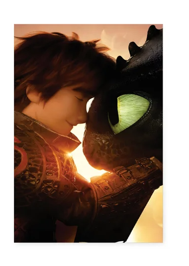 Painel Retangular Decorativo - Como treinar seu dragão o filme