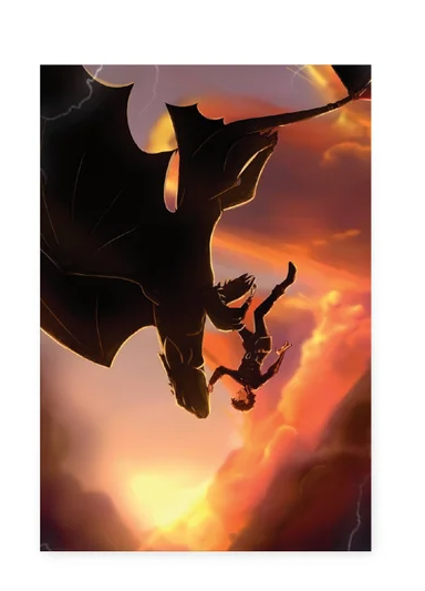 Painel Retangular Decorativo - Como treinar seu dragão o filme 2