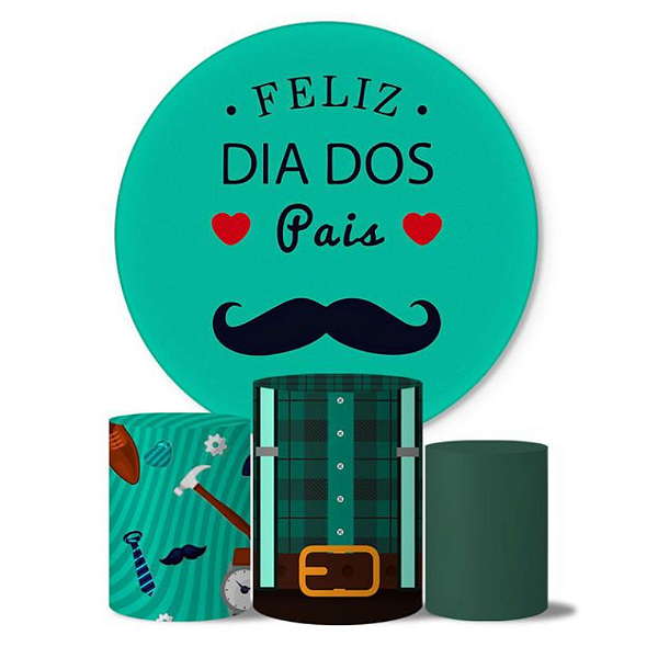 Kit Veste Facil -  Dia dos Pais Bigode verde