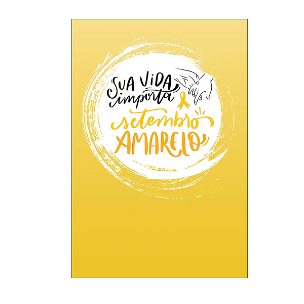 Painel Retangular Decorativo - Setembro amarelo