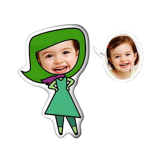 Almofadas 3D Fun - Coloque seu rosto no seu personagem Nojinho