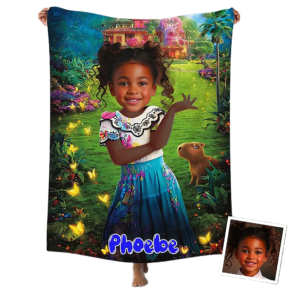 Toalha Fun poket infantil - Seu rosto no personagem Familia madrigal