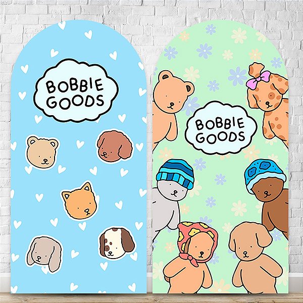 Painel Romano Veste Fácil 3D Bobbie Goods verde/azul