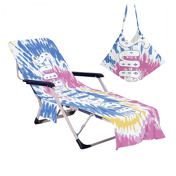 Capa de cadeira lounge chair - capa vira bolsa / Summer candy