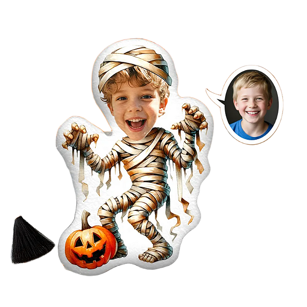 Almofadas 3D Fun - Seu rosto aqui Halloween múmia