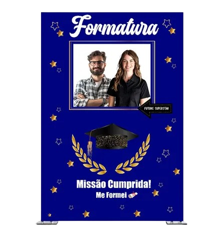 Painel Decorativo interativo Vazado - Formatura