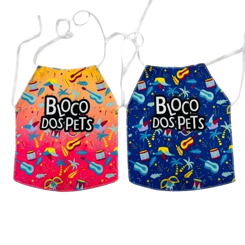 Abadá Pet Carnaval Bloco dos Pets - azul