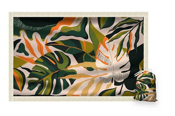 Canga Saida de Praia Retangular Seu nome Aqui - CUMBUCO