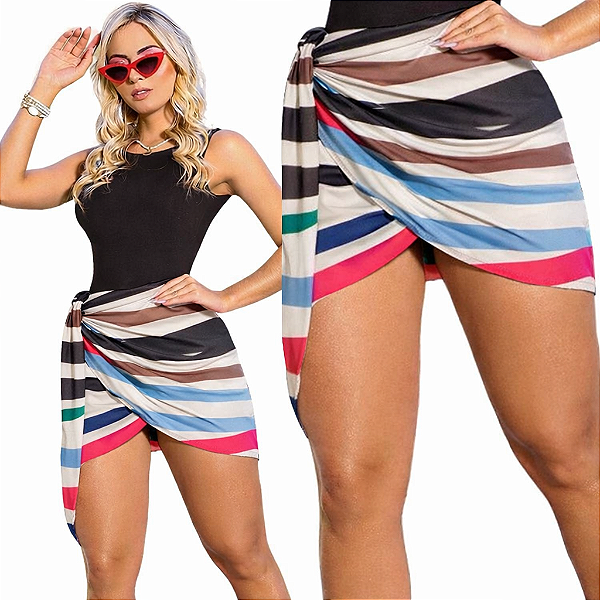 Saia pareô Canga - Listras