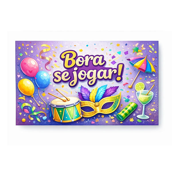 Painel Retangular Decorativo - bora se jogar