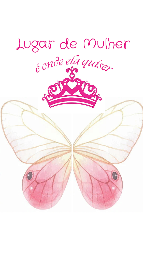 Adesivo de Parede Asas dia da mulher - para Cenário de Foto