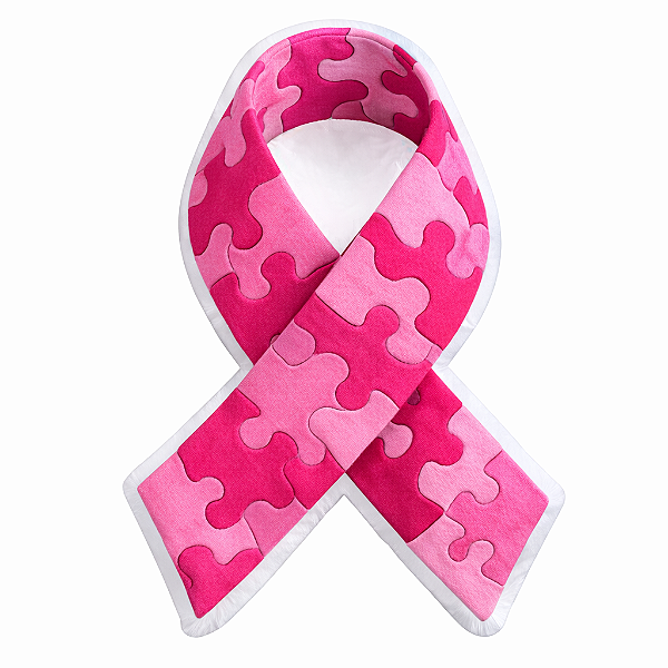 Almofada 3d - Laço autismo rosa