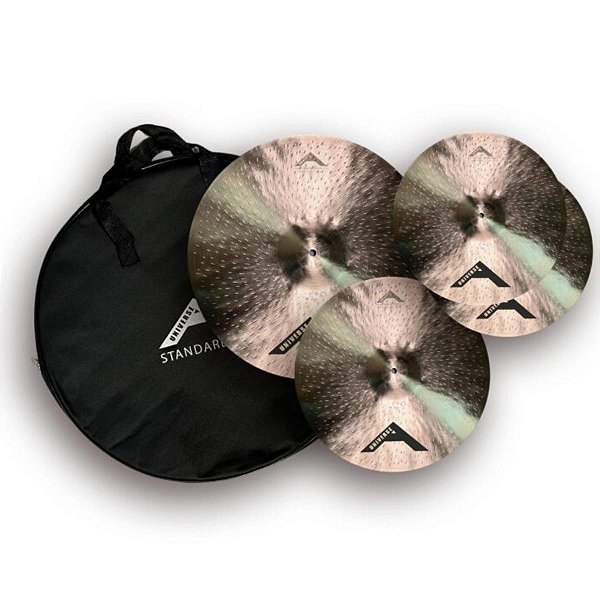 KIT DE PRATOS AVATAR OVERTONE 14 16 20 BRONZE B20 C/ BAG