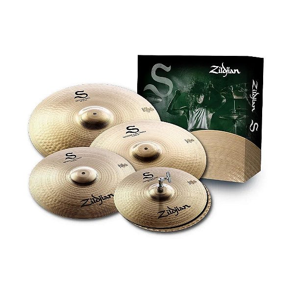 KIT PRATOS ZILDJIAN S FAMILY 14", 16", 18", 20" S390 BRONZE