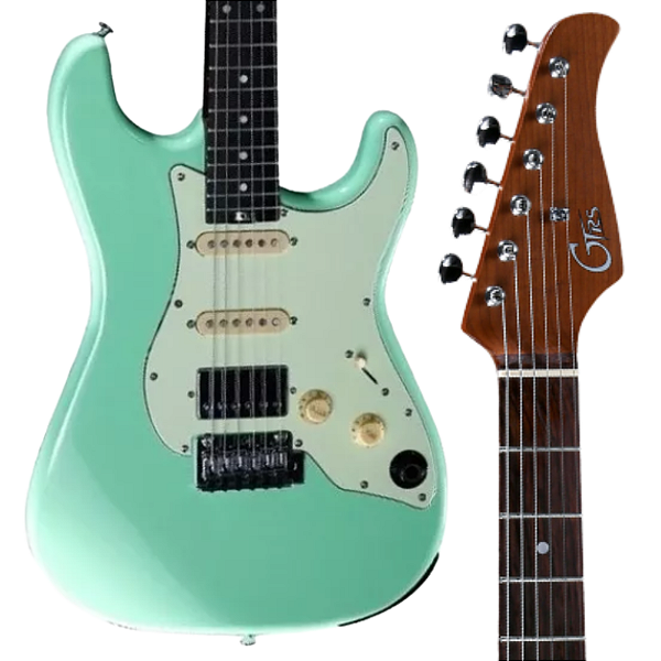 GUITARRA COM EFEITOS GTRS S800 VERDE SURF GTRS MOOER