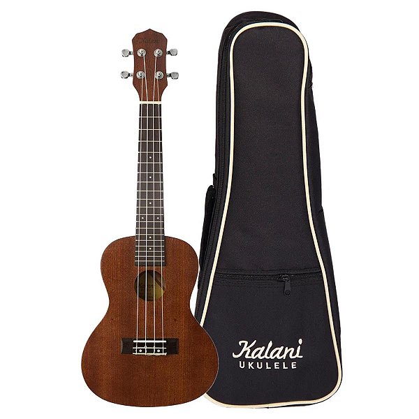 UKULELE CONCERTO 24 TRIBES SAPELE KAL 200 CT C/ BAG KALANI
