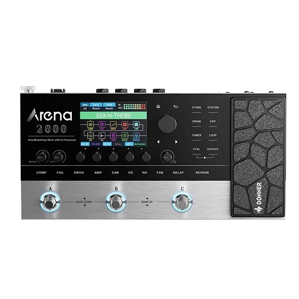PEDALEIRA GUITARRA MULTI EFEITOS ARENA 2000 DONNER
