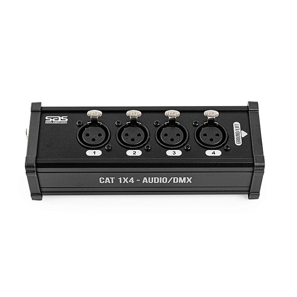 MEDUSA 4 CANAIS SAS CAT REDE XLR PAINEL FEMEA SANTO ANGELO
