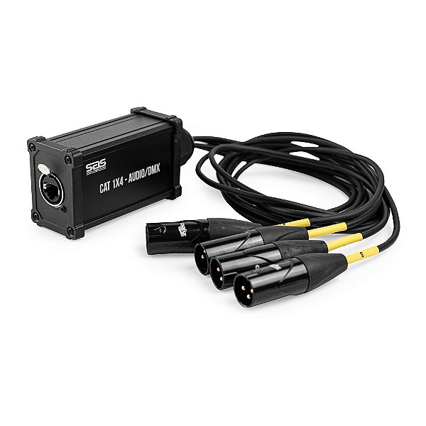 MEDUSA 4 CANAIS SAS CAT 1X4 XLR LINHA MACHO SANTO ANGELO