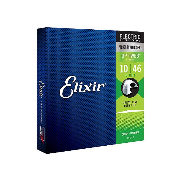 ENCORDOAMENTO 010 LIGHT P/ GUITARRA OPTIWEB 19052 ELIXIR