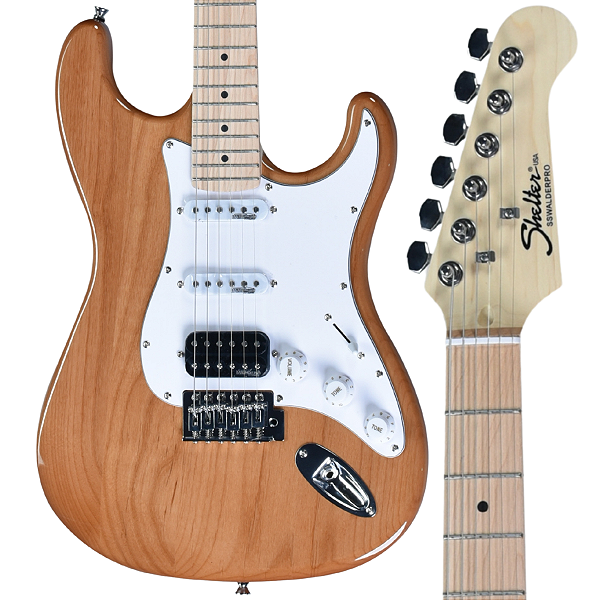 GUITARRA STRATOCASTER ALDER PRO SSW HSS NATURAL SHELTER