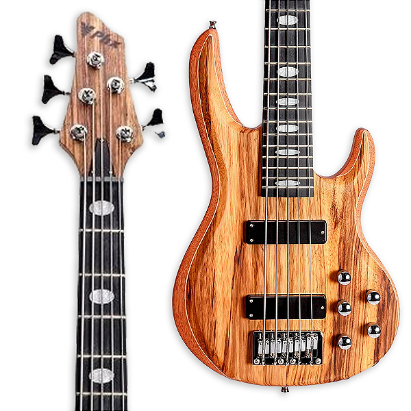 CONTRA BAIXO ATIVO 5 CORDAS BS5GN CEDRO ECLIPSE FOSCO PHX