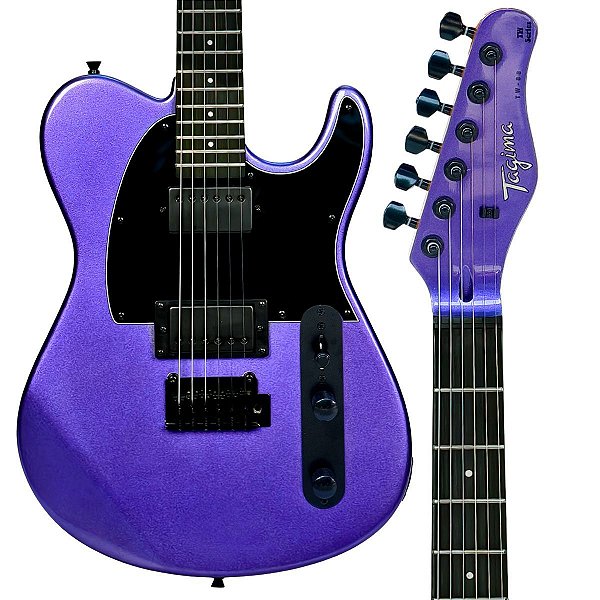GUITARRA TELECASTER HUMBUCKER TW88 PURPLE SPARKLE TAGIMA