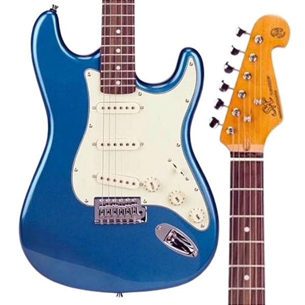 GUITARRA STRATO C/ BAG VINTAGE PLUS AZUL SST 62 LPB SX
