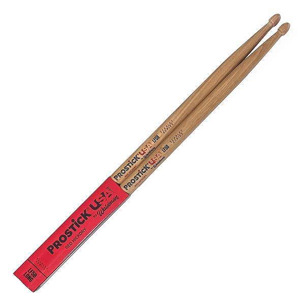 PAR BAQUETA PROSTICK-USA BYWALD(EMB 12)5BHRL(RED HICK.-LONG