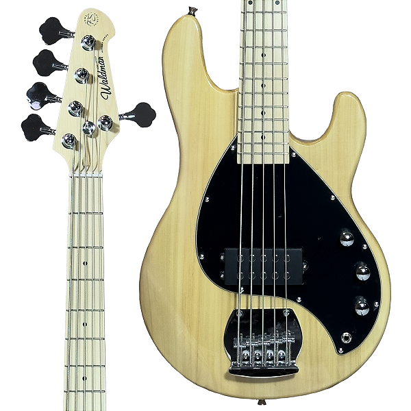 BAIXO ELETRICO WALDMAN MB-105 NAT NATURAL 5 CORDAS HUMBUCKER