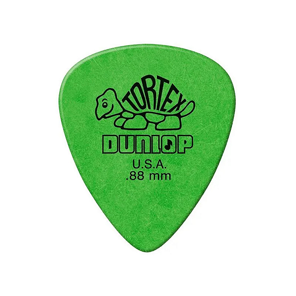 KIT 6 PALHETAS DUNLOP GUITARRA VIOLÃO AMERICANA TORTEX 418R88 0.88MM