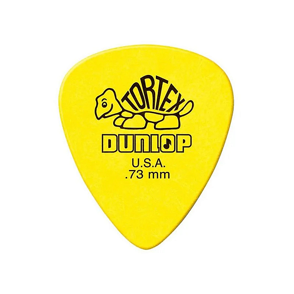 KIT 6 PALHETAS DUNLOP GUITARRA VIOLÃO AMERICANA TORTEX 418R73 0.73MM