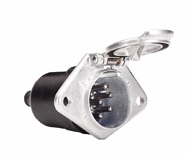 Tomada de Metal 7 pólos 24V - 16A Hella (ISO 1185)