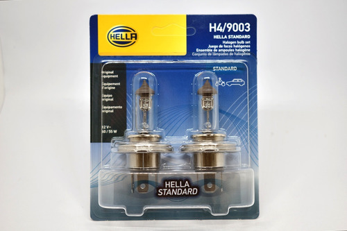 Lampada Farol Alto/Baixo H4 Hella Halogena 12v 60/55w (par)