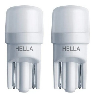 Par Lâmpada Led Pingo Hella Esmagada W5w T10 6500k 2pc 12v