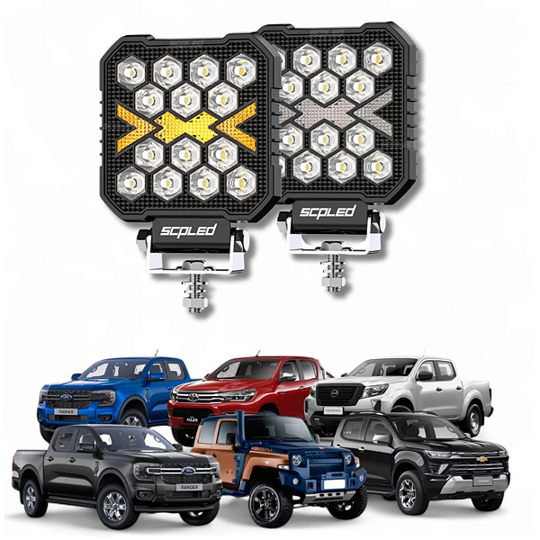 FAROL MILHA LED 50W QUADRADO SCP-1250S