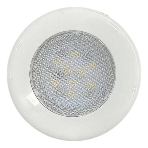Luminária de Cabine Redonda LED Branco Quente 12V