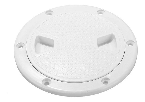 Tampa de Inspeção Antiderrapante Branca 8" 20cm com Vedação