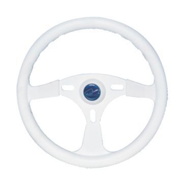 Volante Esportivo Náutico Alpha em Plástico Branco 34cm